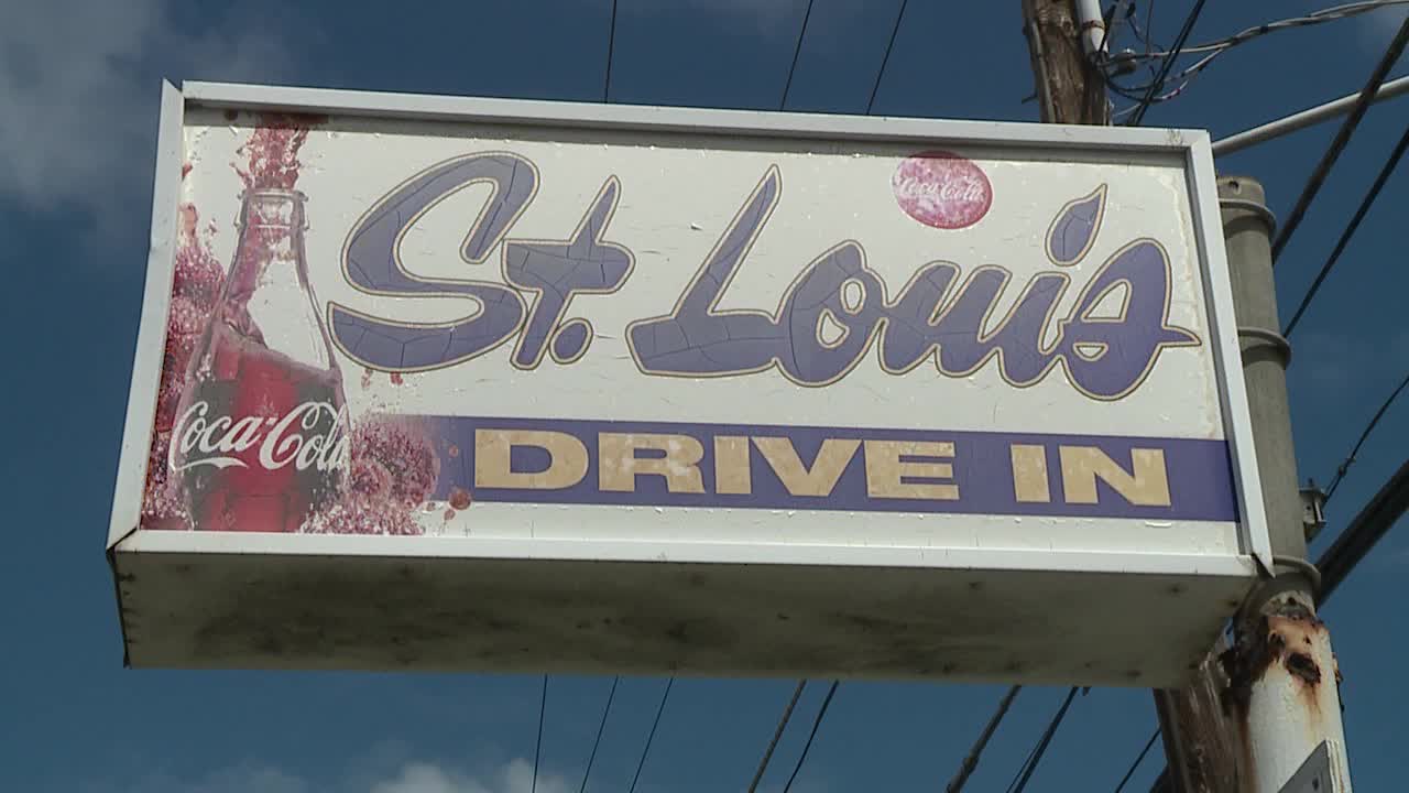 File -- St. Louis Drive-In store sign.